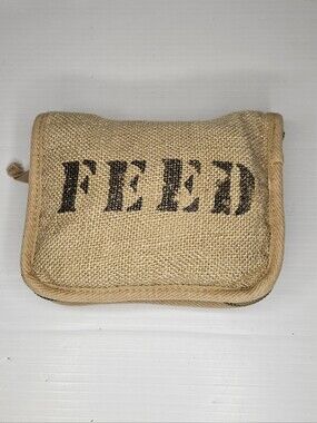 Rare FEED x National Geographic FEED 100 Canvas Burlap Packable Collapsible Tote
